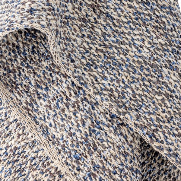 Prljavo plava deka od mješavine lana 130x160 cm Ocean – Bloomingville-image-2