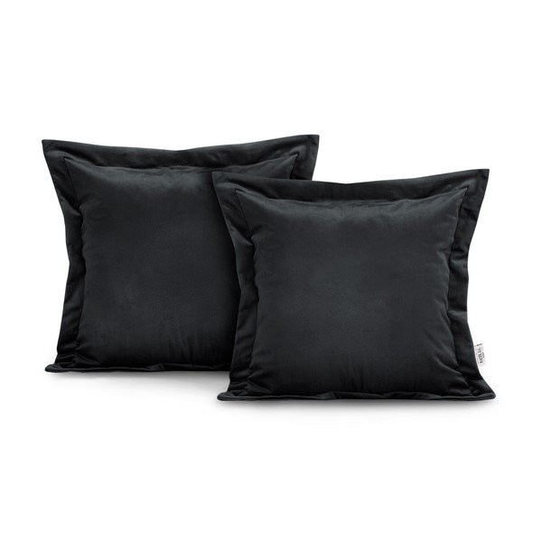Set od 2 crne jastučnice AmeliaHome Side, 45 x 45 cm-image-2