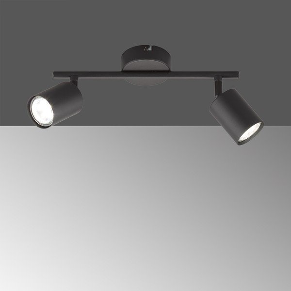 Crni metalni LED reflektor 8x30 cm Vano – Fischer & Honsel-image-1