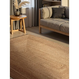 Obostrani/ručno rađen juten tepih u prirodnoj boji 120x180 cm Sharmila Natural Brown – Hanse Home
