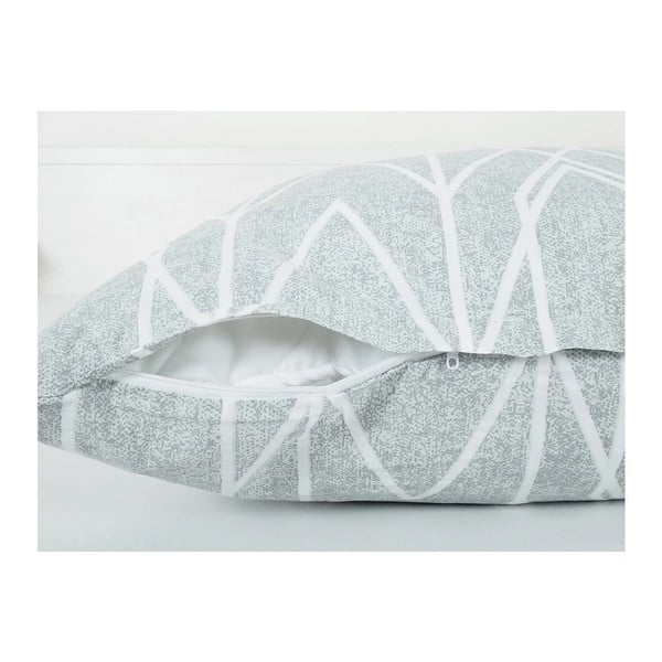 Siva posteljina za krevet za jednu osobu od krepa 140x200 cm Gray Stripes – B.E.S.-image-2