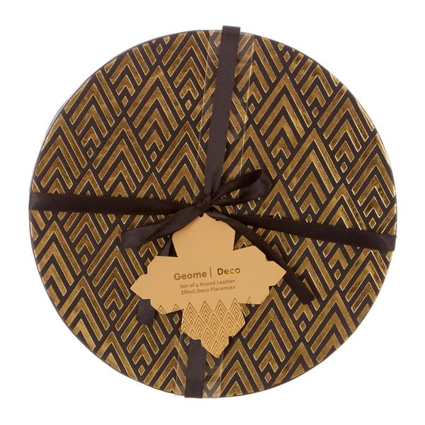 Podmetač 4 kom od imitacije kože/kartonski ø 25 cm Geome – Premier Housewares-image-3
