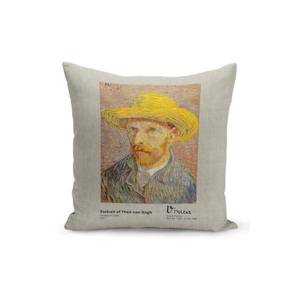 Jastuk s punjenjem Portret Kate Louise van Gogh, 43 x 43 cm