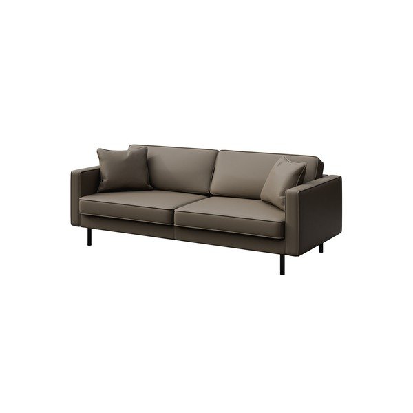 Svjetlo smeđa kožna sofa 207 cm Kobo – MESONICA-image-2