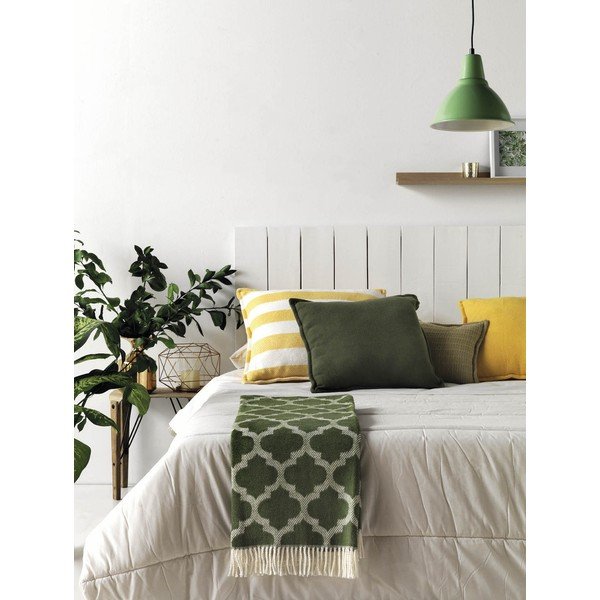 Žuto-smeđi pokrivač s pamukom Euromant Damasco, 140 x 160 cm-image-1