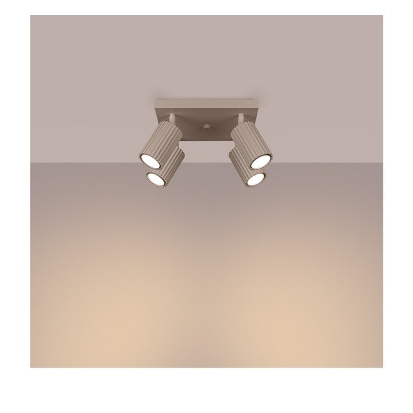 Smeđe-sivi metalni reflektor ø 6,5 cm Gleam – Sollux-image-1