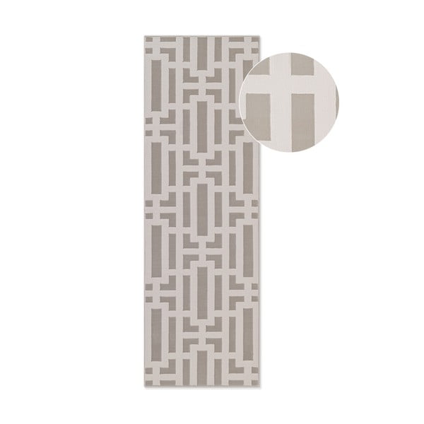 Siva/krem staza 80x240 cm Perles Onyx – Elle Decoration