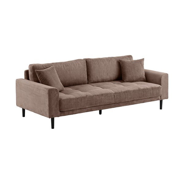 Smeđa sofa od samta 210 cm Lido – House Nordic-image-2