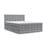 Sivi boxspring krevet s prostorom za pohranu 200x200 cm Blend – Maison de Rêve