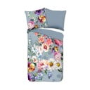 Siva posteljina od organskog pamuka Descanso Sunflower, 200 x 220 cm