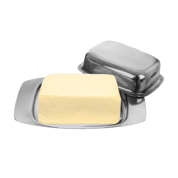 Posuda za maslac od nehrđajućeg čelika u srebrnoj boji – Orion-image-1