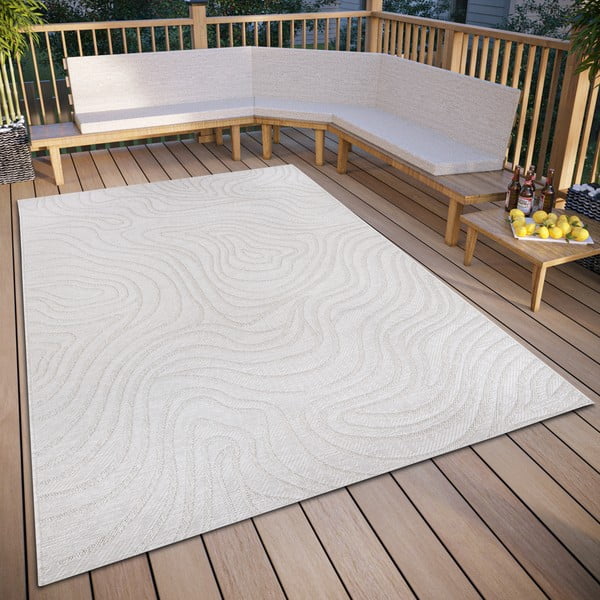 Krem vanjski tepih 194x290 cm – Elle Decoration-image-1