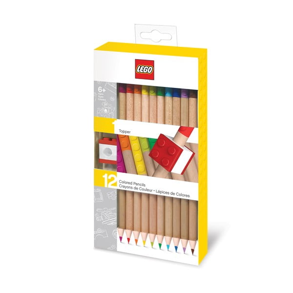 Set od 12 bojica s kockicom LEGO® Stationery-image-1