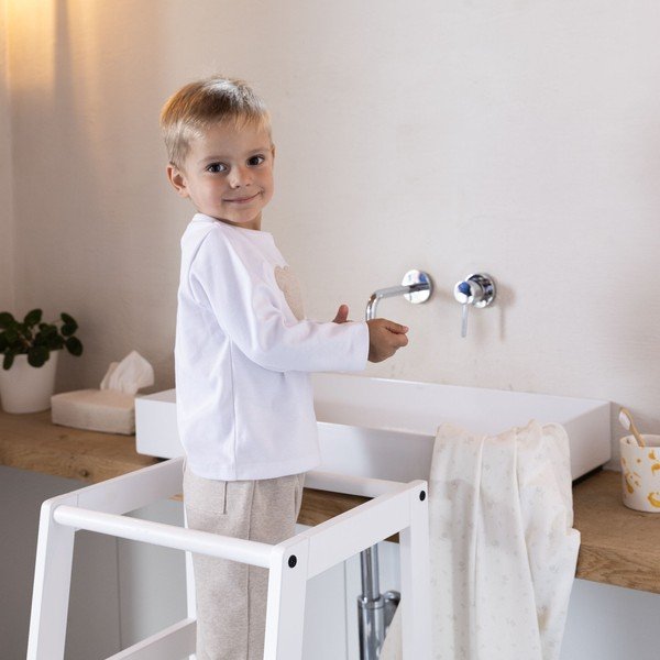 Bijeli toranj za učenje od masivne bukve Forrest – Vipack-image-4