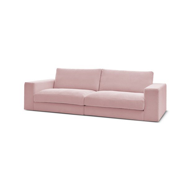 Ružičasta sofa od samta 274 cm Leonard – Bobochic Paris-image-3