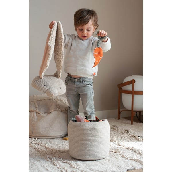 Krem tekstilna dječja kutija za pohranu ø 25x30 cm Rita the Rabbit – Lorena Canals-image-1