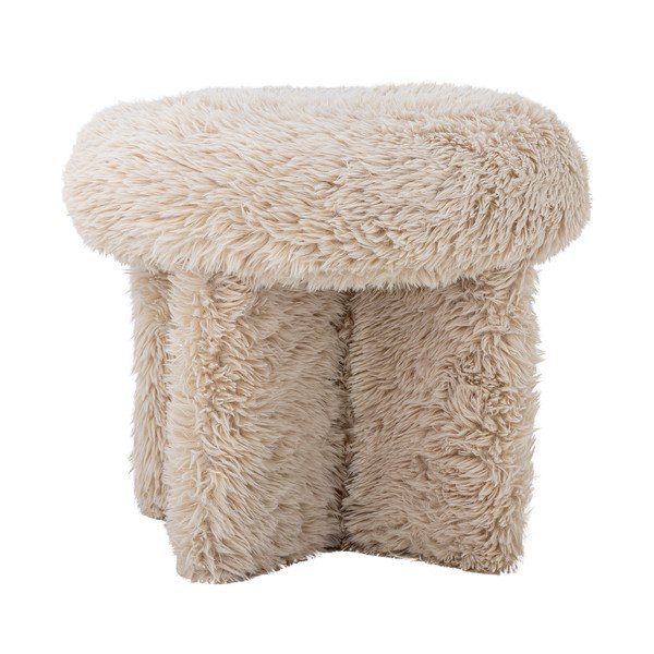 Bež tabure od umjetnog krzna Frikka – Bloomingville