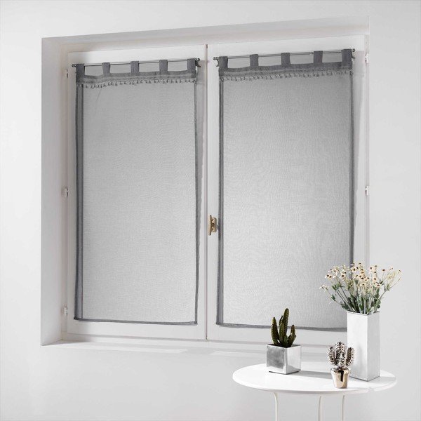 Sive prozirne zavjese u setu 2 kom 60x120 cm Poupette – douceur d'intérieur