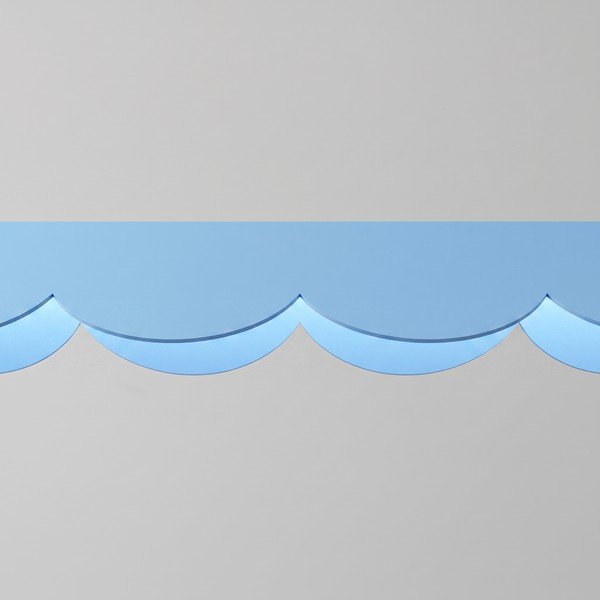 Svijetlo plava LED viseća svjetiljka aluminijska BISCUIT – Thoro-image-4