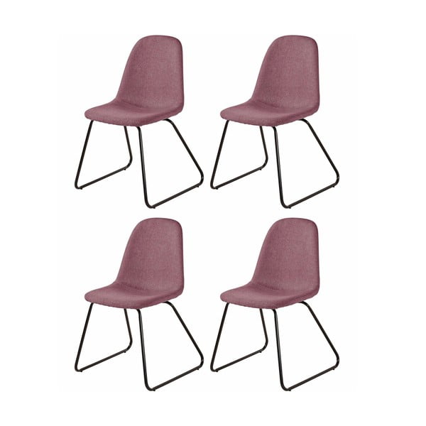 Set od 4 ružičaste blagovaonske stolice Støraa Colombo