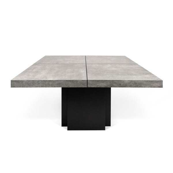 Blagovaonski stol s betonskim dekorom TemaHome Dusk, 130 x 130 cm