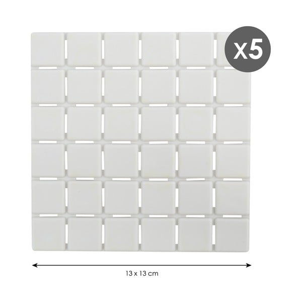 Protuklizne prostirke u setu 5 kom za kadu 13x13 cm Quadro – MSV-image-1