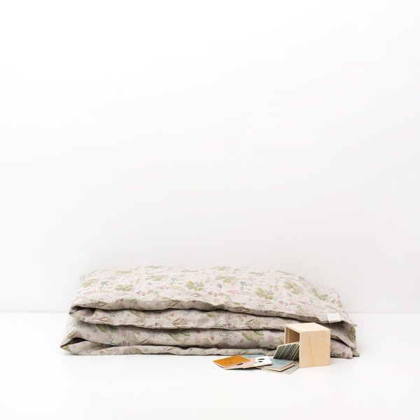 Dječji bež navlaka za poplunLinen Tales Botany, 70 x 100 cm-image-2