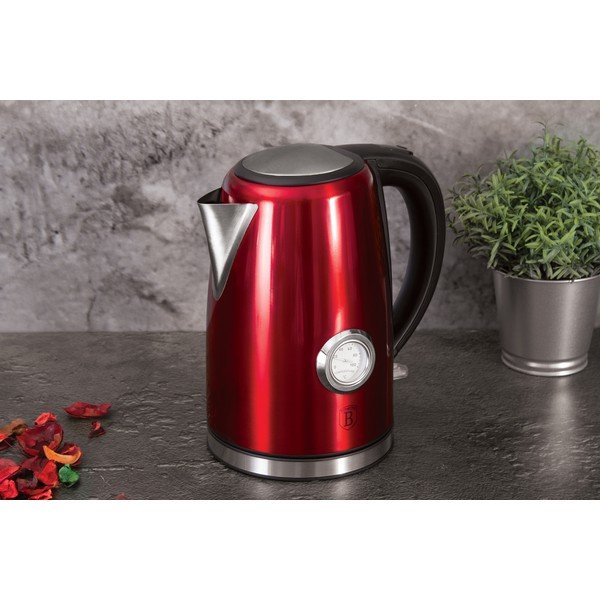 Crveno kuhalo za vodu 1,7 l Burgundy Metallic Line - BerlingerHaus-image-1
