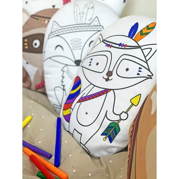 Jastučnica od pamučnog satena Butter Kings Fox Indian Racoon-image-2