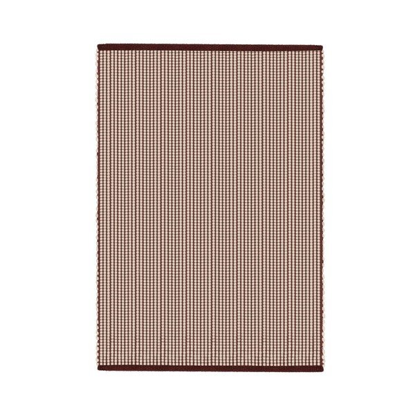 Bordo/u prirodnoj boji ručno rađen vunen tepih 140x200 cm Talo – noo.ma
