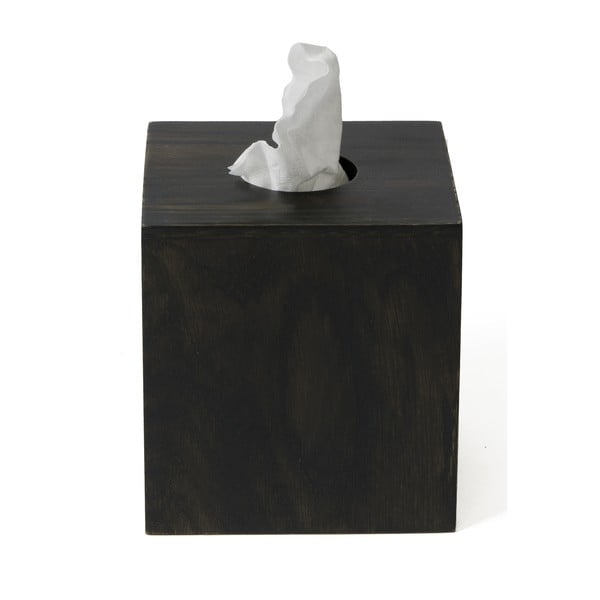 Kutija za rupčiće od hrastovog drveta Wireworks Mezza Dark-image-2