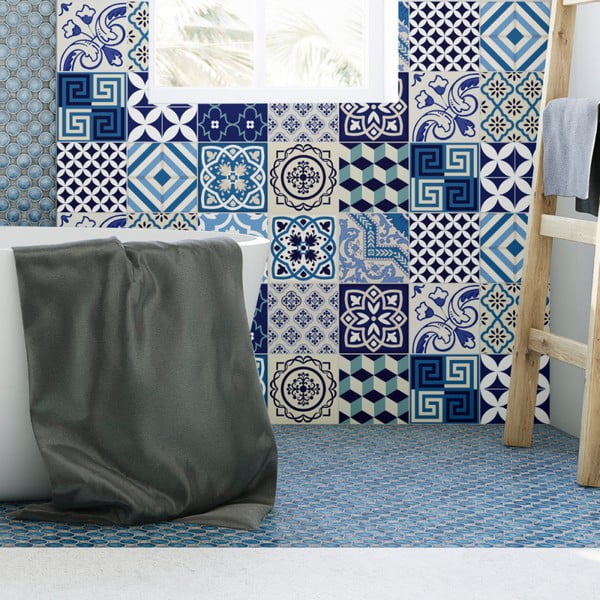 Set od 15 dekorativnih naljepnica za zid Ambiance Seaside, 20 x 20 cm-image-3