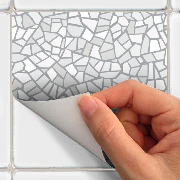 Set od 24 zidne naljepnice Ambiance Cement Tile Stickers Terrazzo Waldo, 15 x 15 cm-image-1