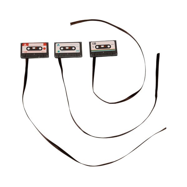 Oznake za knjige u setu od 3 kom Cassette - Rex London-image-1