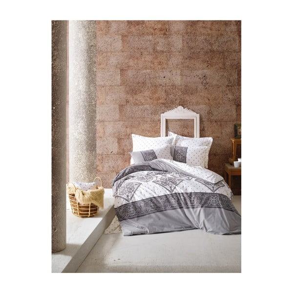 Pamučna posteljina za krevet za jednu osobu Alope, 160 x 220 cm