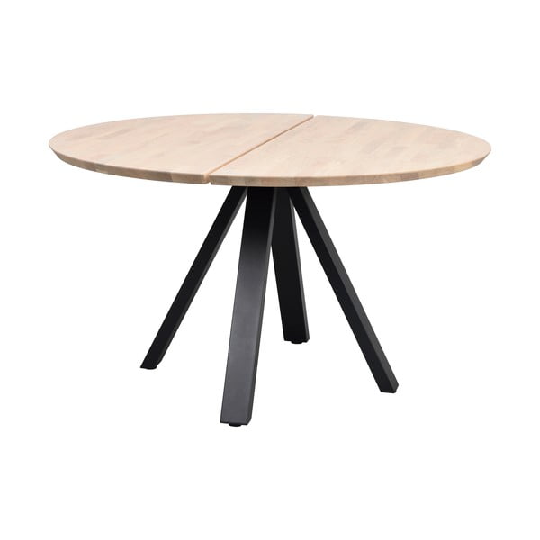 Okrugao blagovaonski stol s hrastovom pločom stola u prirodnoj boji ø 130 cm Carradale – Rowico