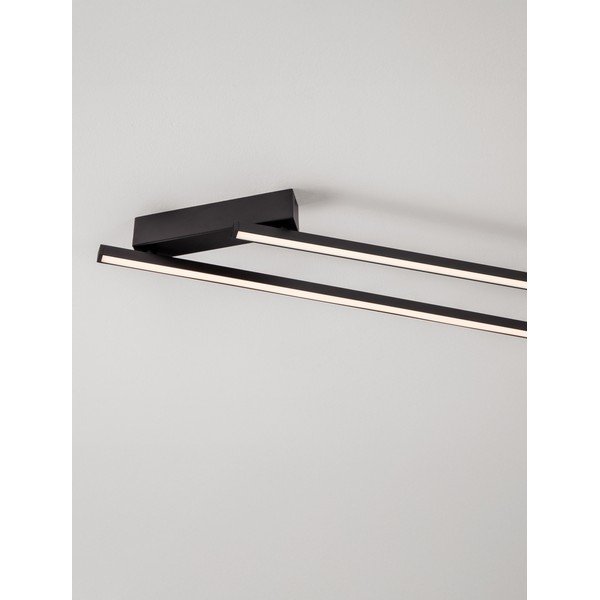Mat crna LED stropna svjetiljka aluminijska s mogućnosti zatamnjivanja 4x309 cm Briana – Nova Luce-image-3