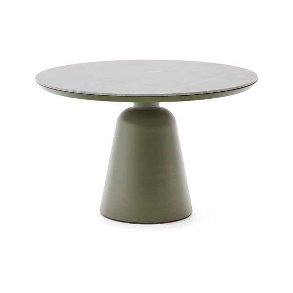 Okrugao vrtni stol s keramičkom daskom ø 120 cm Tudons – Kave Home-image-2