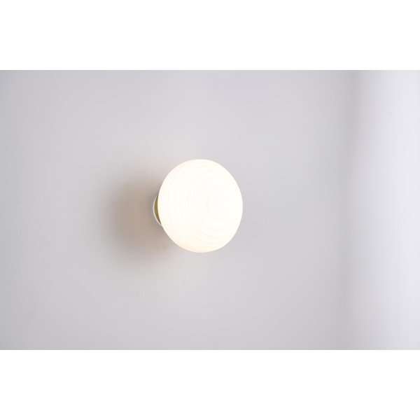 Bijela staklena LED zidna lampa s USB ø 15,5 cm Earl – Reality-image-2