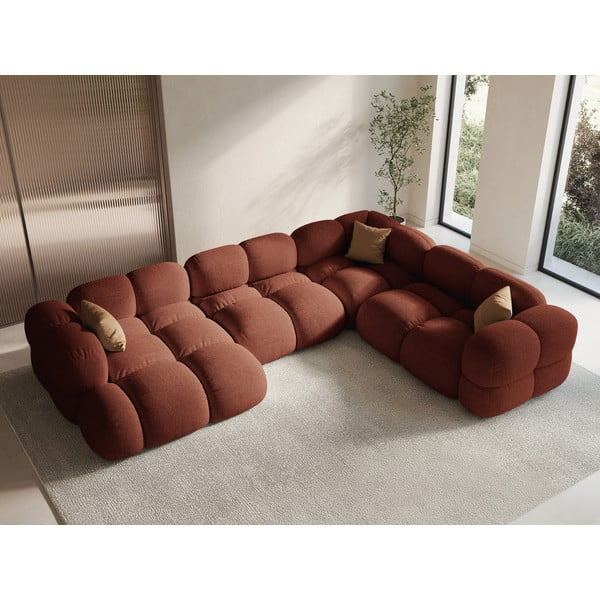 Ciglasta kutna garnitura (s desnim kutom/u obliku slova "U") Loretto – Cosmopolitan Design-image-1