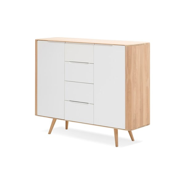 Komoda od hrastovine Gazzda Ena Two, 135 x 42 x 110 cm-image-2