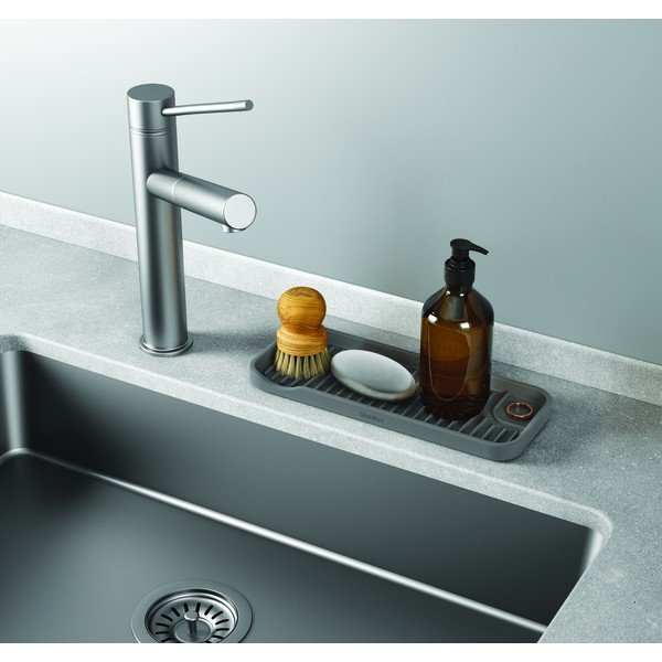 Sivi silikonski organizator za sudoper – Metaltex-image-1