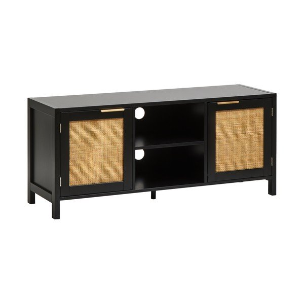 Crna TV komoda 120x52x38 cm Sherman – Premier Housewares