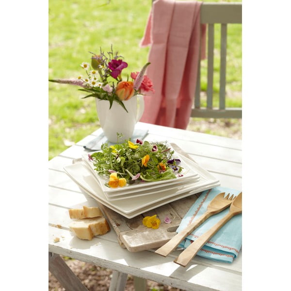 Bijeli porculanski duboki tanjur Maxwell & Williams East Meets West, 21,5 x 21,5 cm-image-2