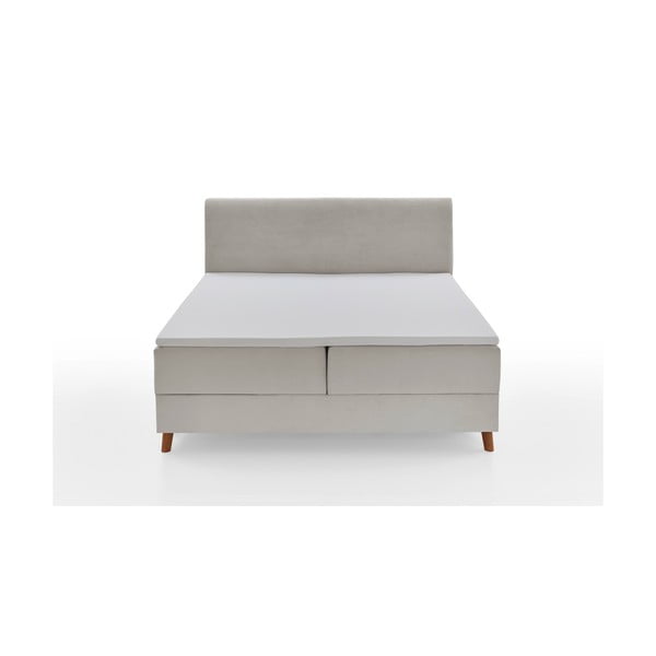 Bež boxspring krevet s prostorom za pohranu 180x200 cm Memphis - Meise Möbel-image-3