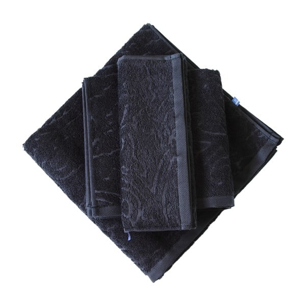 Ručnik za more 140x70, crni-image-1