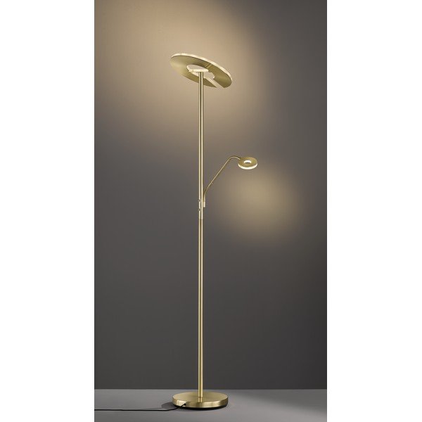 LED stojeća svjetiljka s mogućnosti zatamnjivanja u zlatnoj boji (visina 180 cm) Dent – Fischer & Honsel-image-2