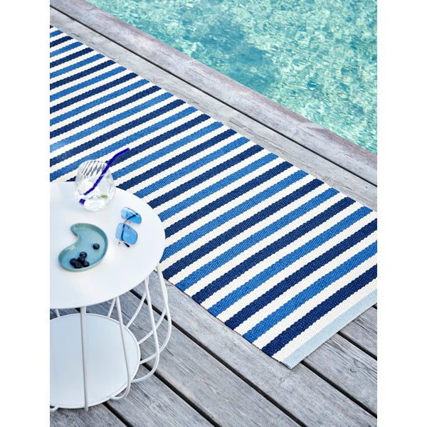 Plavi/krem unutarnji i vanjski tepih 70x120 cm Teo Denim – Pappelina-image-3