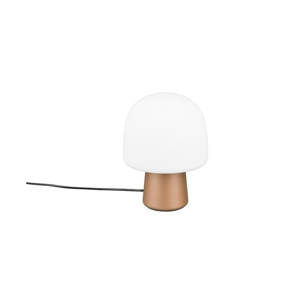 Bijela/u brončanoj boji stolna lampa sa staklenim sjenilom (visina 27 cm) Steen – Trio-image-4