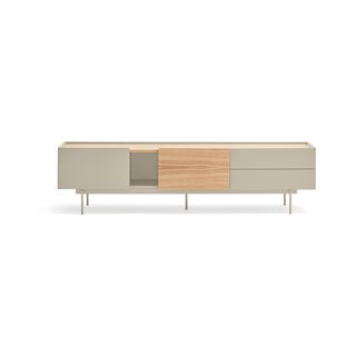 Bež/u prirodnoj boji TV komoda u dekoru hrasta 180x45 cm Otto – Teulat